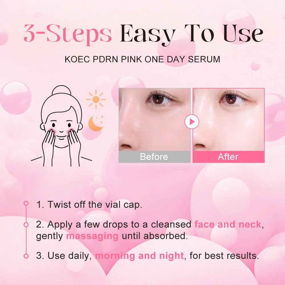 KOEC PDRN Pink One Day Serum serum 10x1,5 ml glas-hud