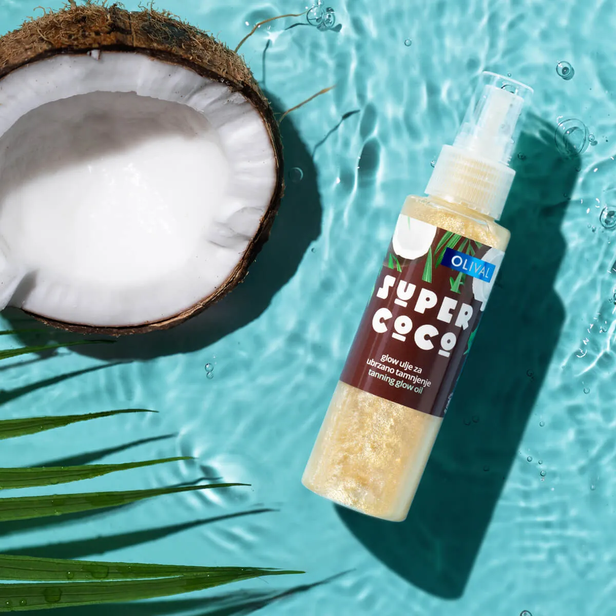Olival SUPER Coco Glow sololie kokos og shimmer glød