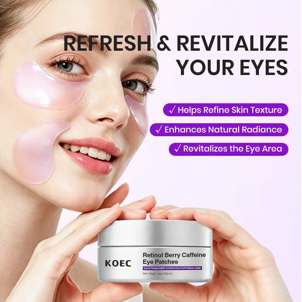 KOEC Retinol Berry Caffeine øjenmaske mod hævelse