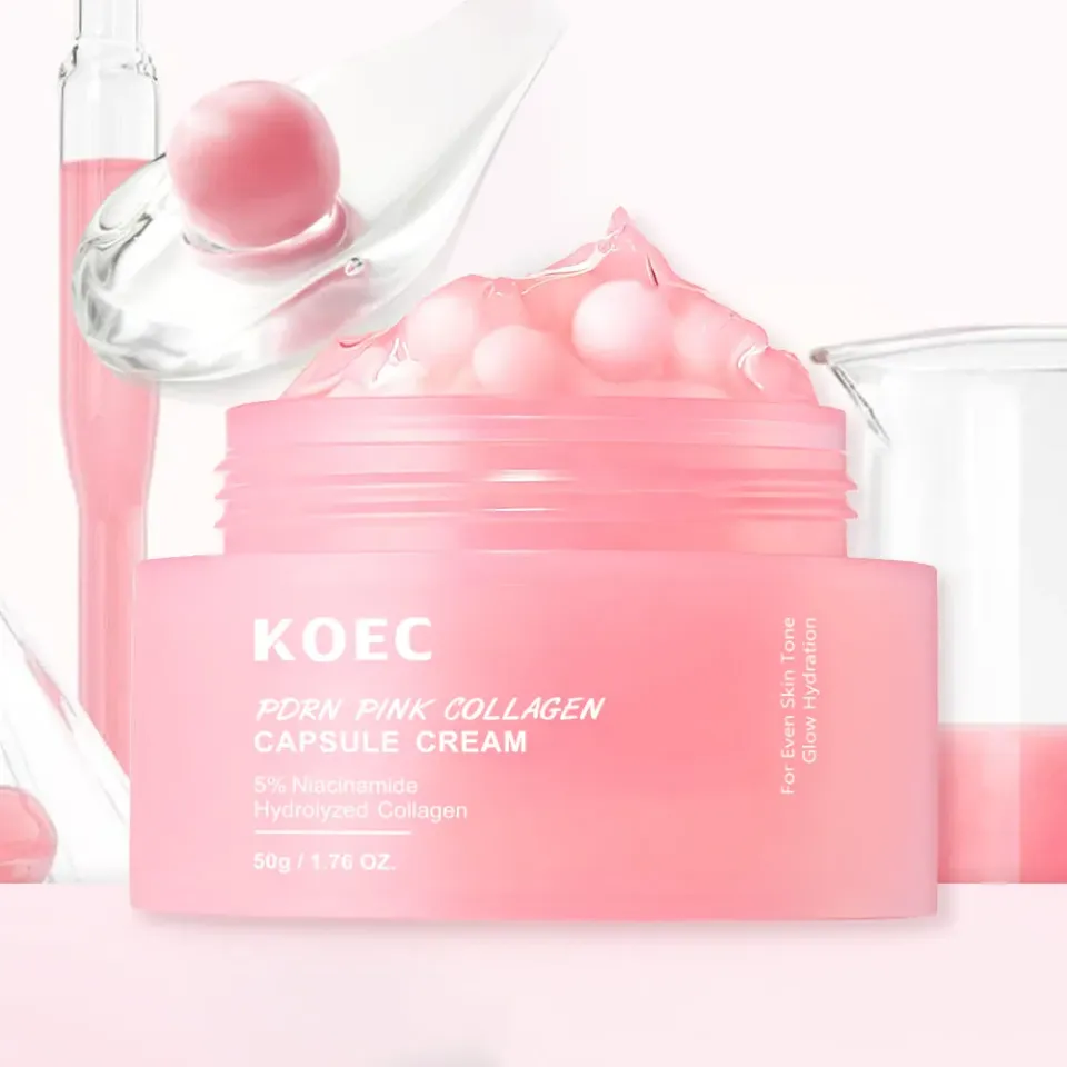 KOEC PDRN Pink Collagen ansigtscreme 50 ml til glød