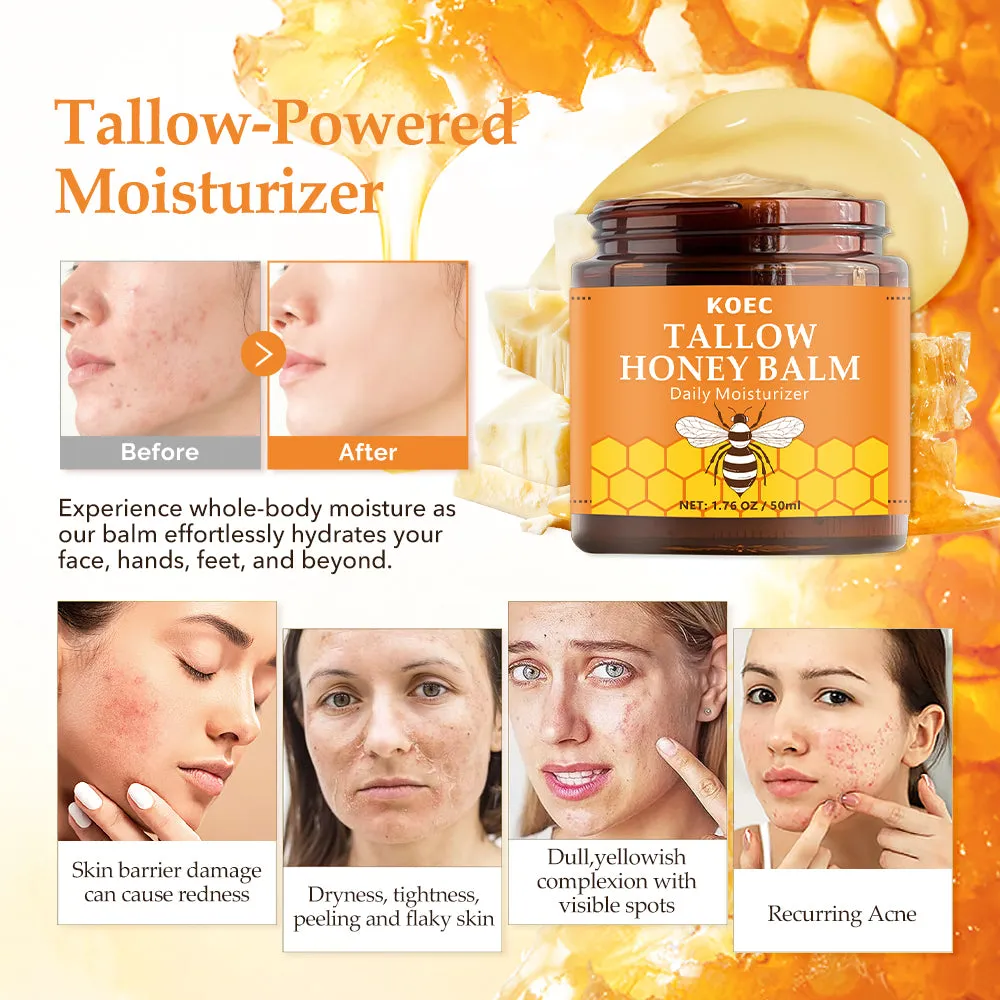 KOEC Tallow Honey Balm Daily Moisturizer Orange fed creme