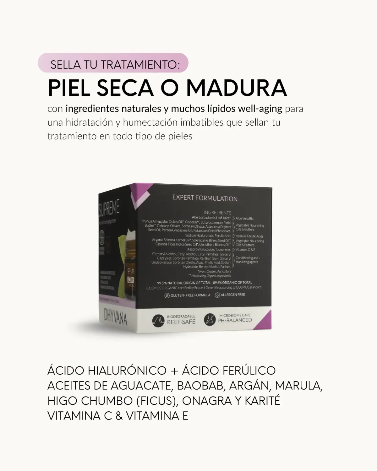 Dhyvana Supreme barrierecreme tør hud vitamin E