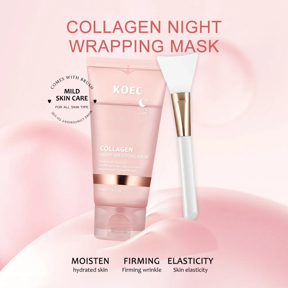 KOEC Collagen Night Wrapping Mask peel-off 1 stk med børste