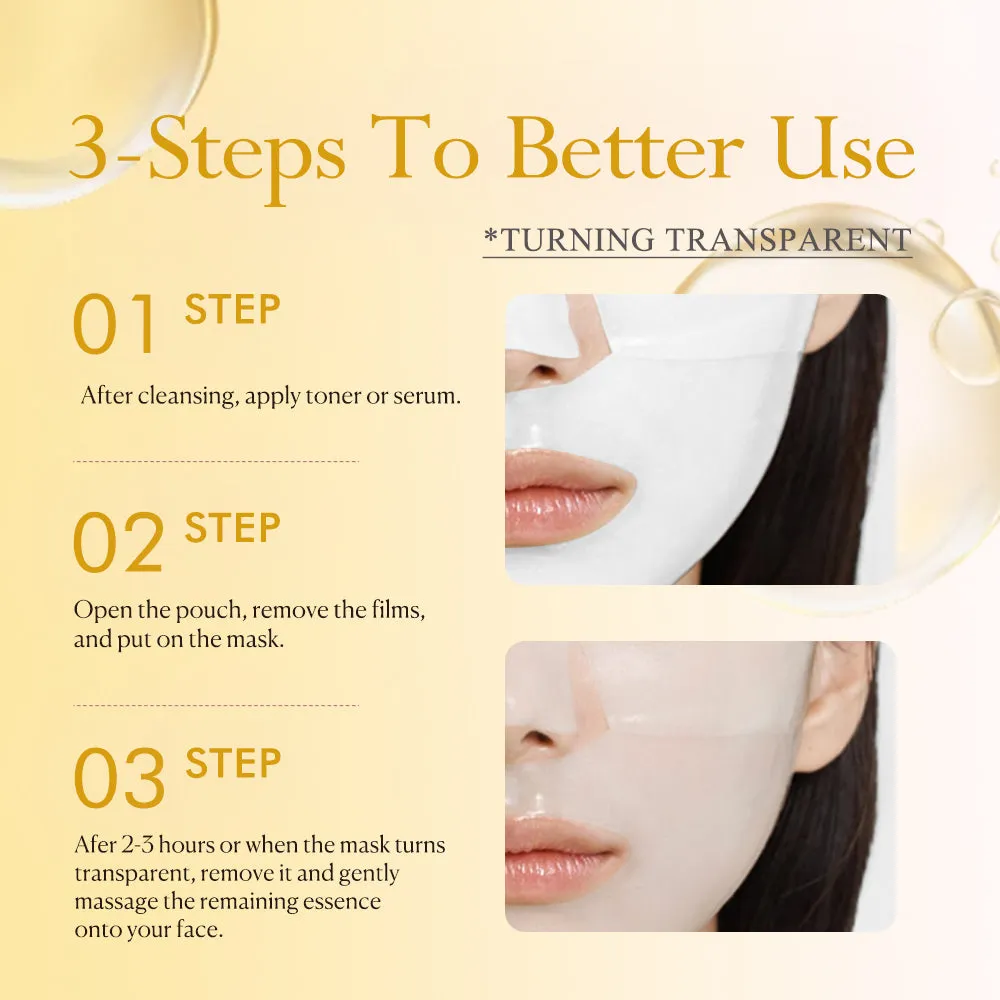 KOEC Snail Mucin Collagen Kojic Acid Glow Hydrogel Maske