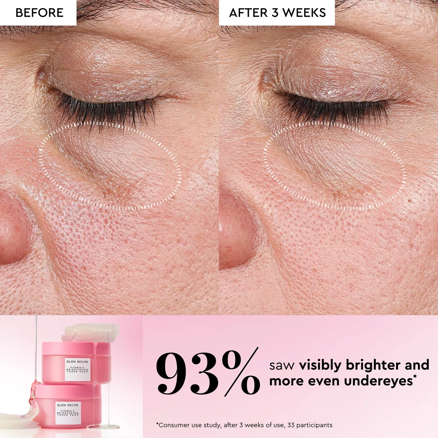 Glow Recipe Vitamin C Brightening Toner tonerpads 60 stk