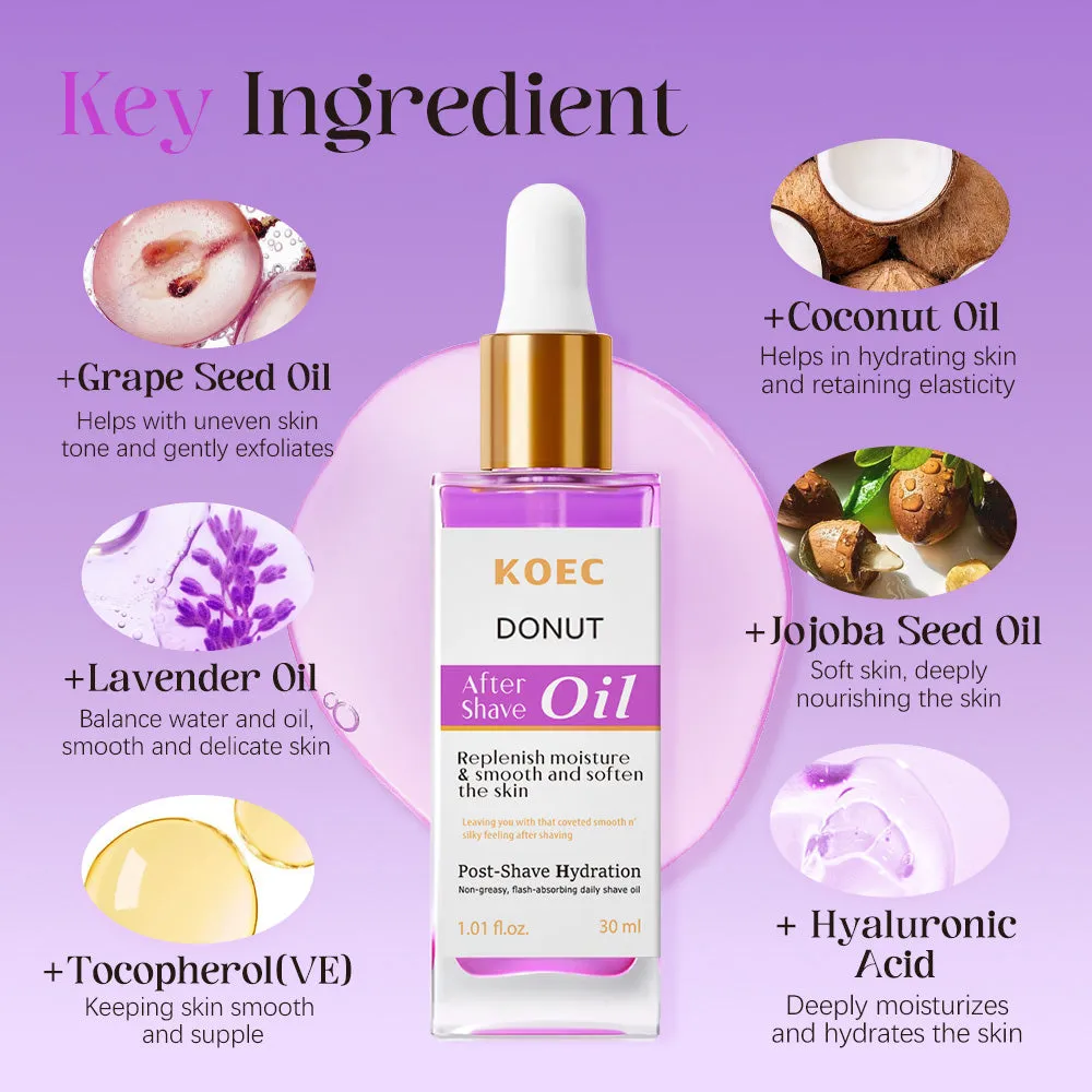 KOEC Donut aftershaveolie vanilje mod barberknopper