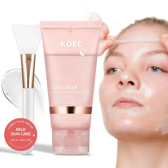 KOEC Collagen Night Wrapping Mask peel-off 1 stk med børste