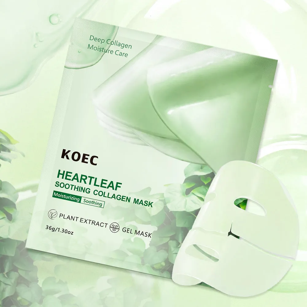 KOEC Heartleaf Collagen maske 4 stk fugt beroligende