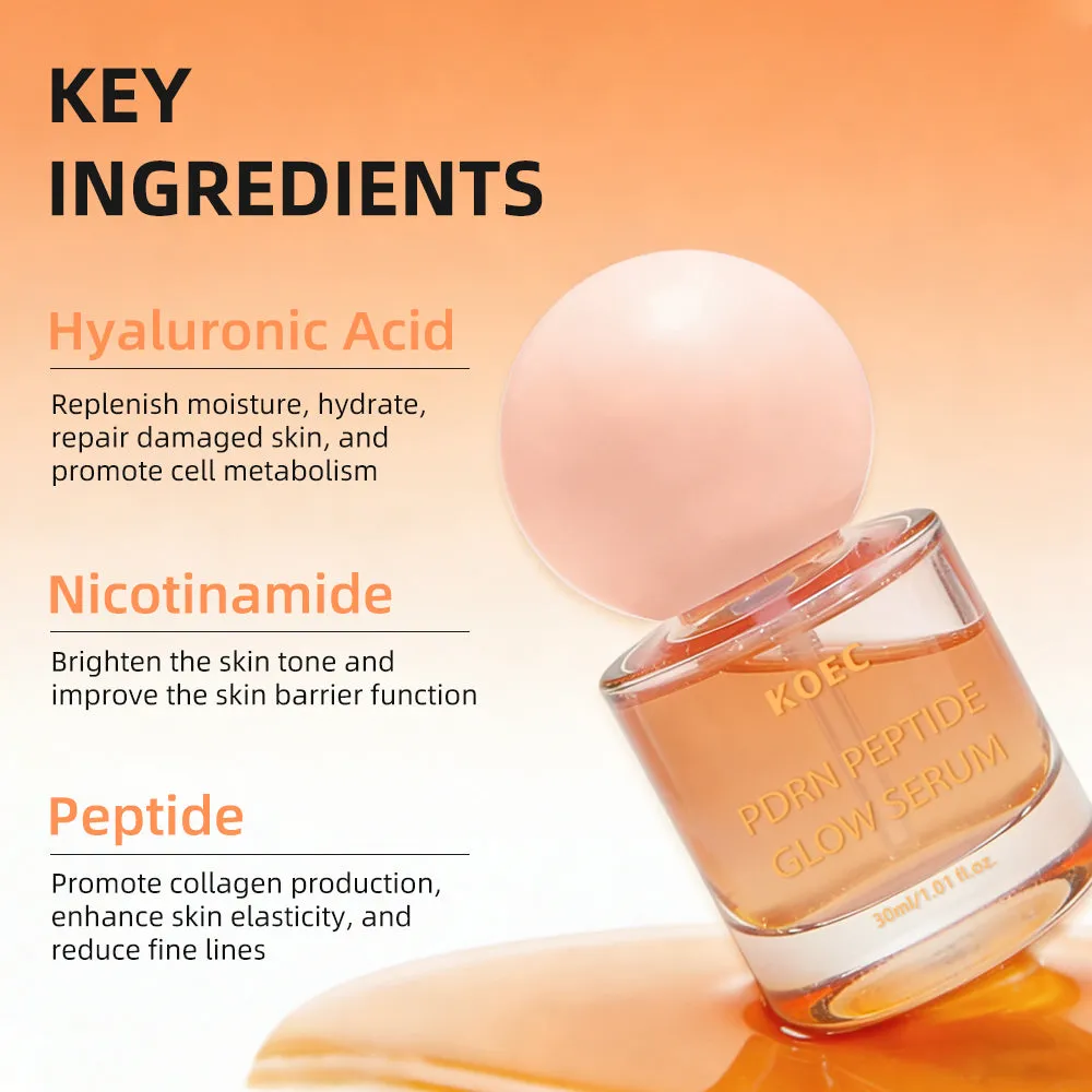 KOEC PDRN Peptide Glow Serum ansigtsserum fugt
