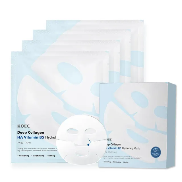 KOEC Deep Collagen HA Vitamin B5 maske 4 stk til tør hud