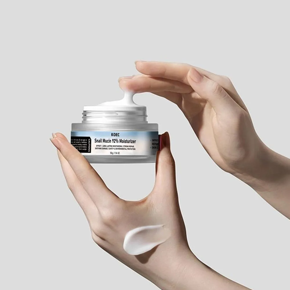 KOEC Snail Mucin 92% ansigtscreme til sensitiv hud