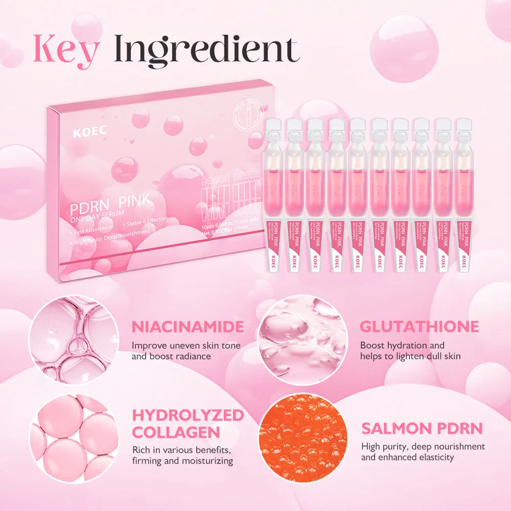 KOEC PDRN Pink One Day Serum serum 10x1,5 ml glas-hud