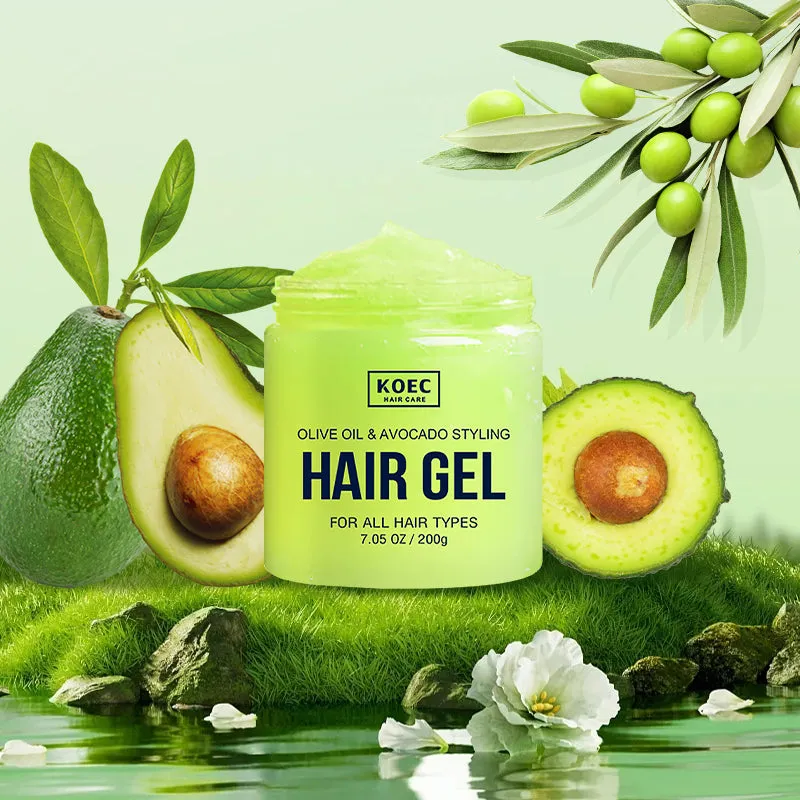 KOEC Olive Oil Avocado styling hårgelé hold og glans
