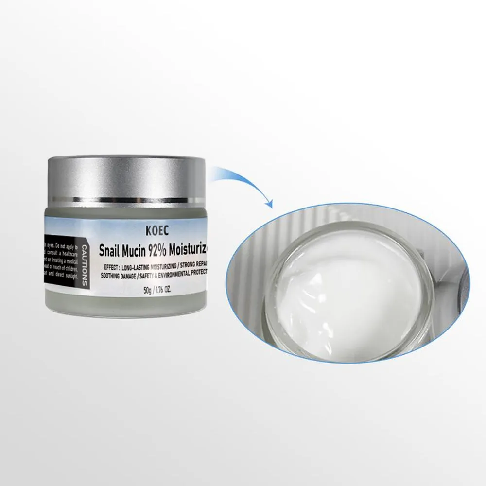 KOEC Snail Mucin 92% ansigtscreme til sensitiv hud