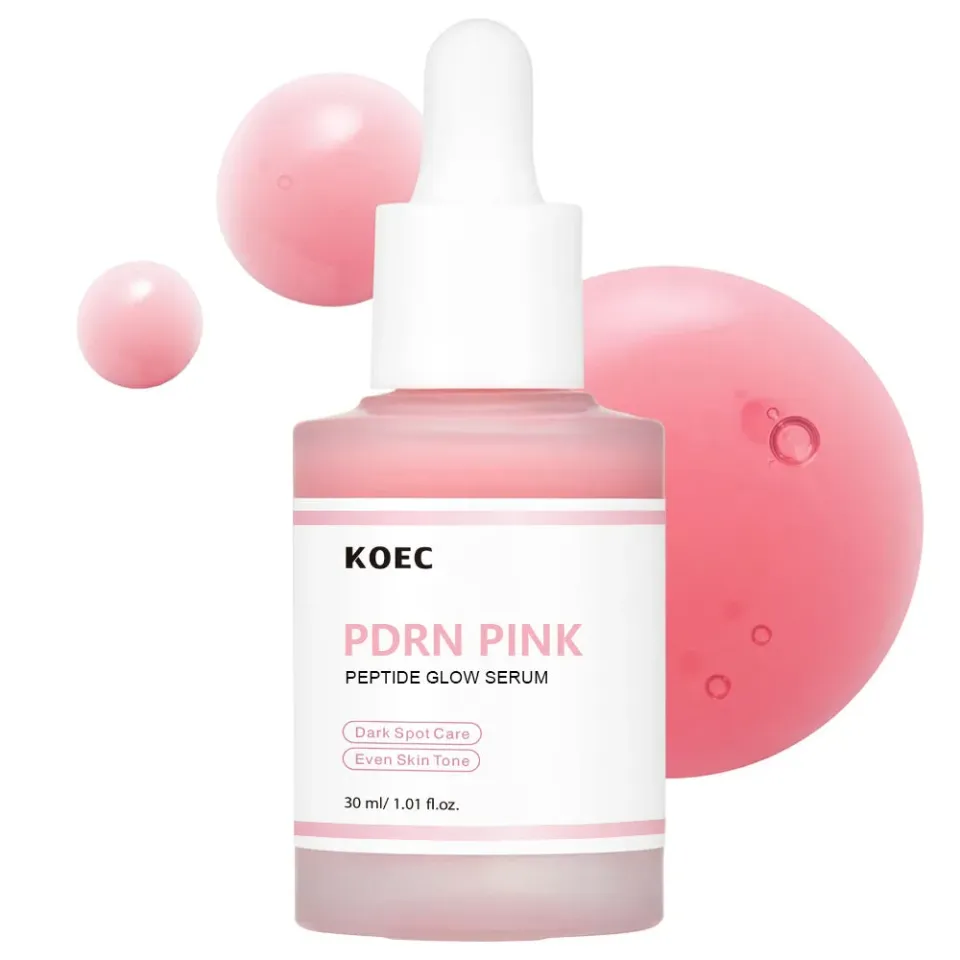 KOEC Pink PDRN ansigtsserum glød 5 peptider