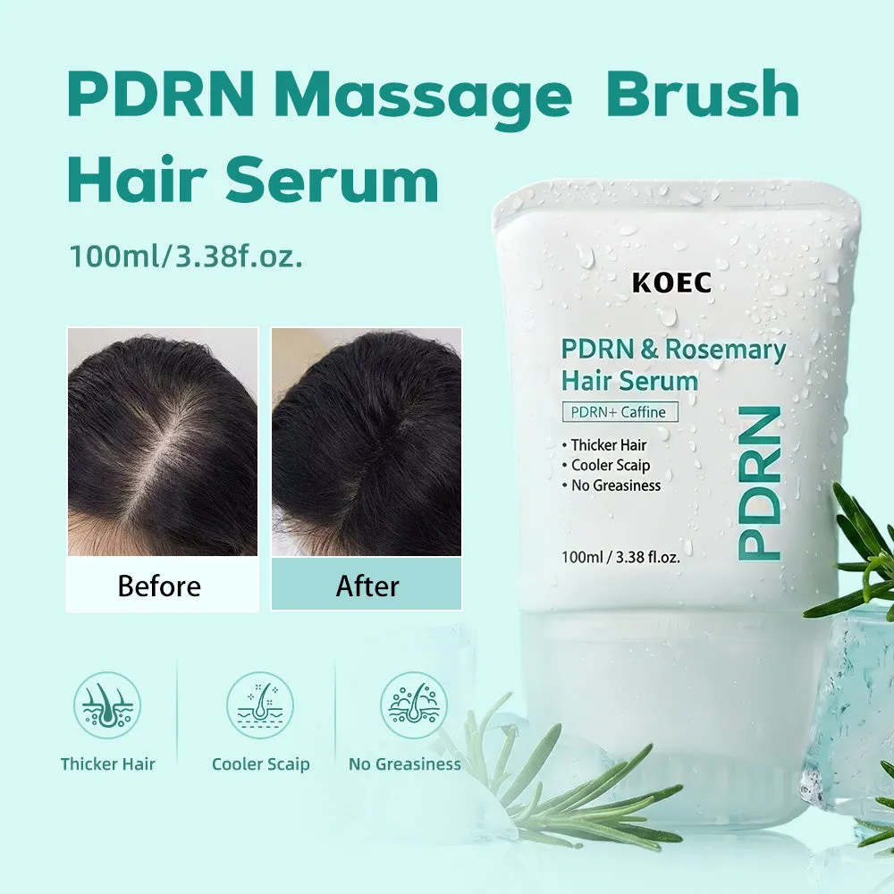 KOEC PDRN Massage Brush Hair Serum hårserum hovedbund