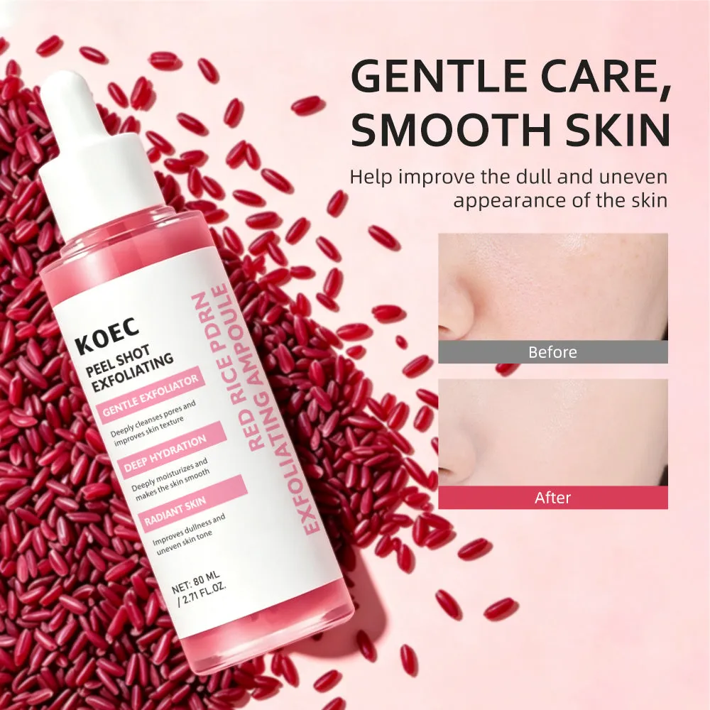 KOEC Red Rice PDRN Exfoliating Ampul mild peeling til tør hud