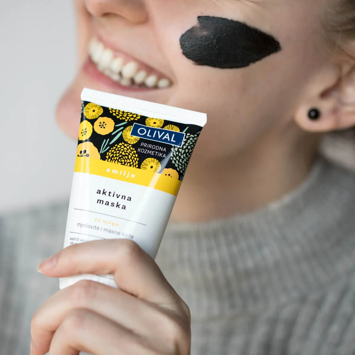 Olival Professional Immortelle aktiv maske ler fedtet hud
