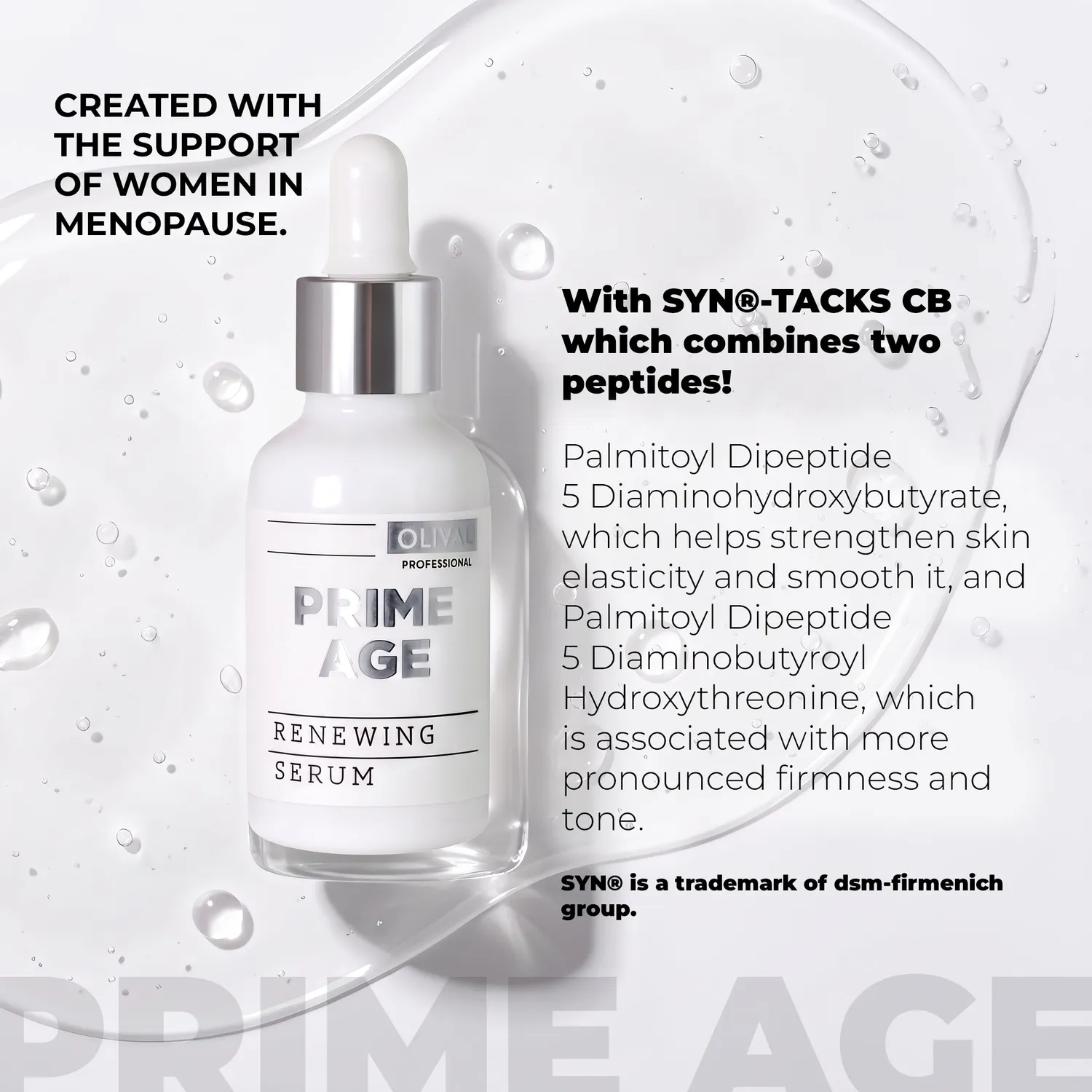 Olival Prime Age Renewing ansigtsserum peptid moden hud