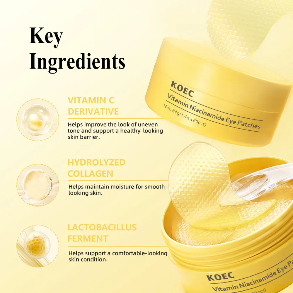 KOEC Vitamin Niacinamide øjenmaske mod mørke rander