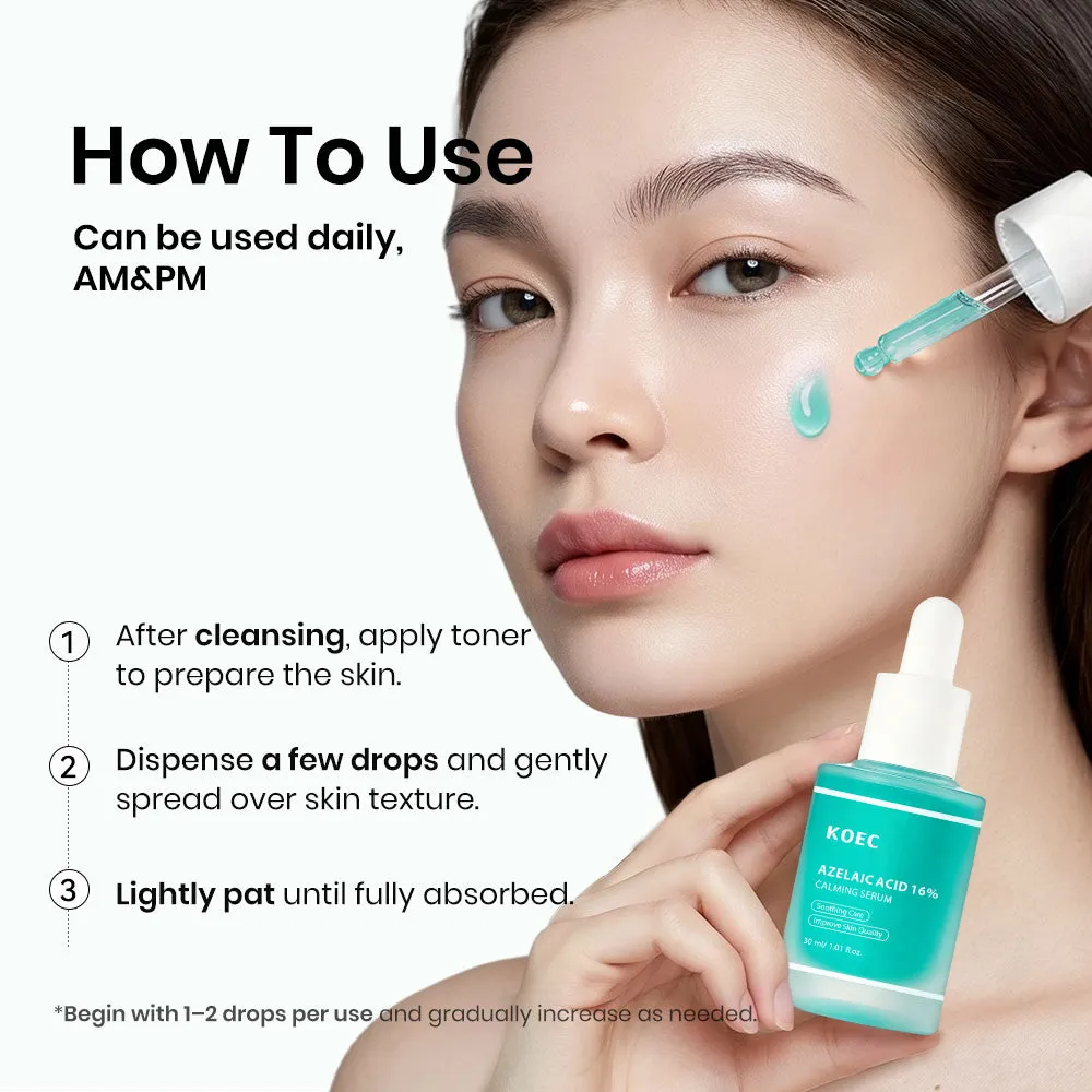 KOEC Azelaic Acid 16% Calming serum mod rødme