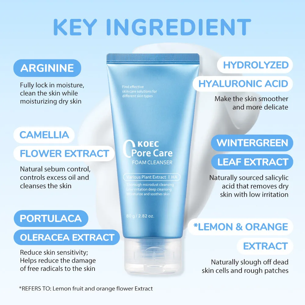 KOEC Zero Foam Pore Care rens til porer mild