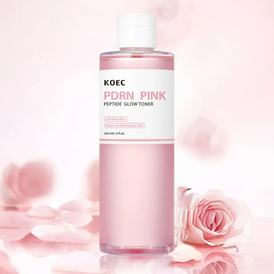 KOEC PDRN Pink Peptide toner 180 ml med rose