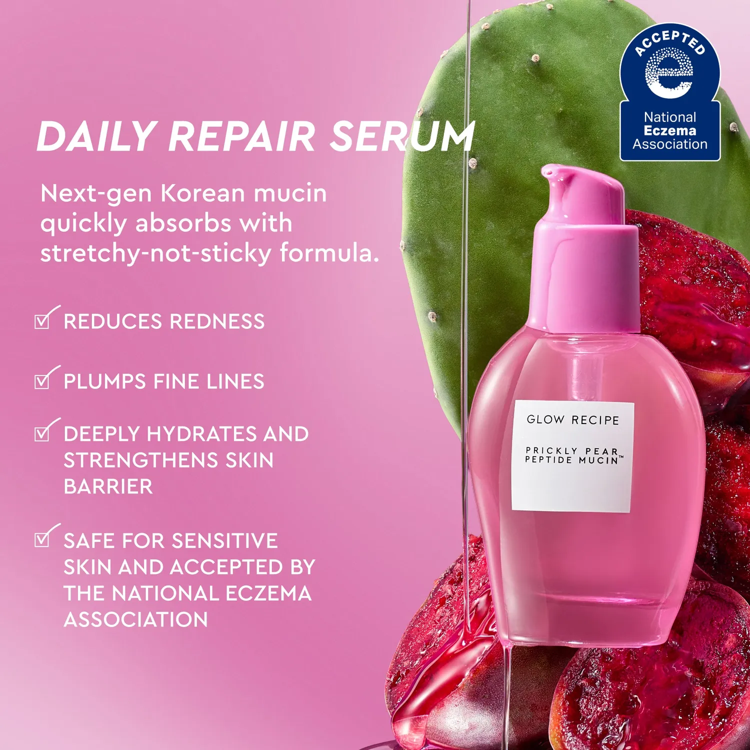 Glow Recipe Prickly Pear Peptide Mucin serum 40ml kaktus