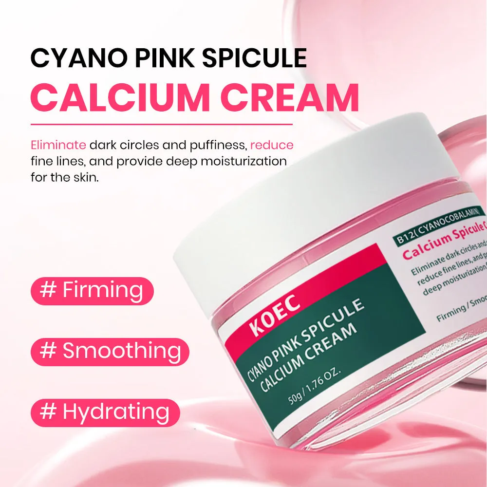 KOEC Pink Spicule Calcium øjencreme vitamin B12