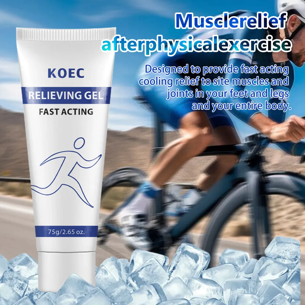 KOEC Fast Acting kølende gel til muskler og led med mentol