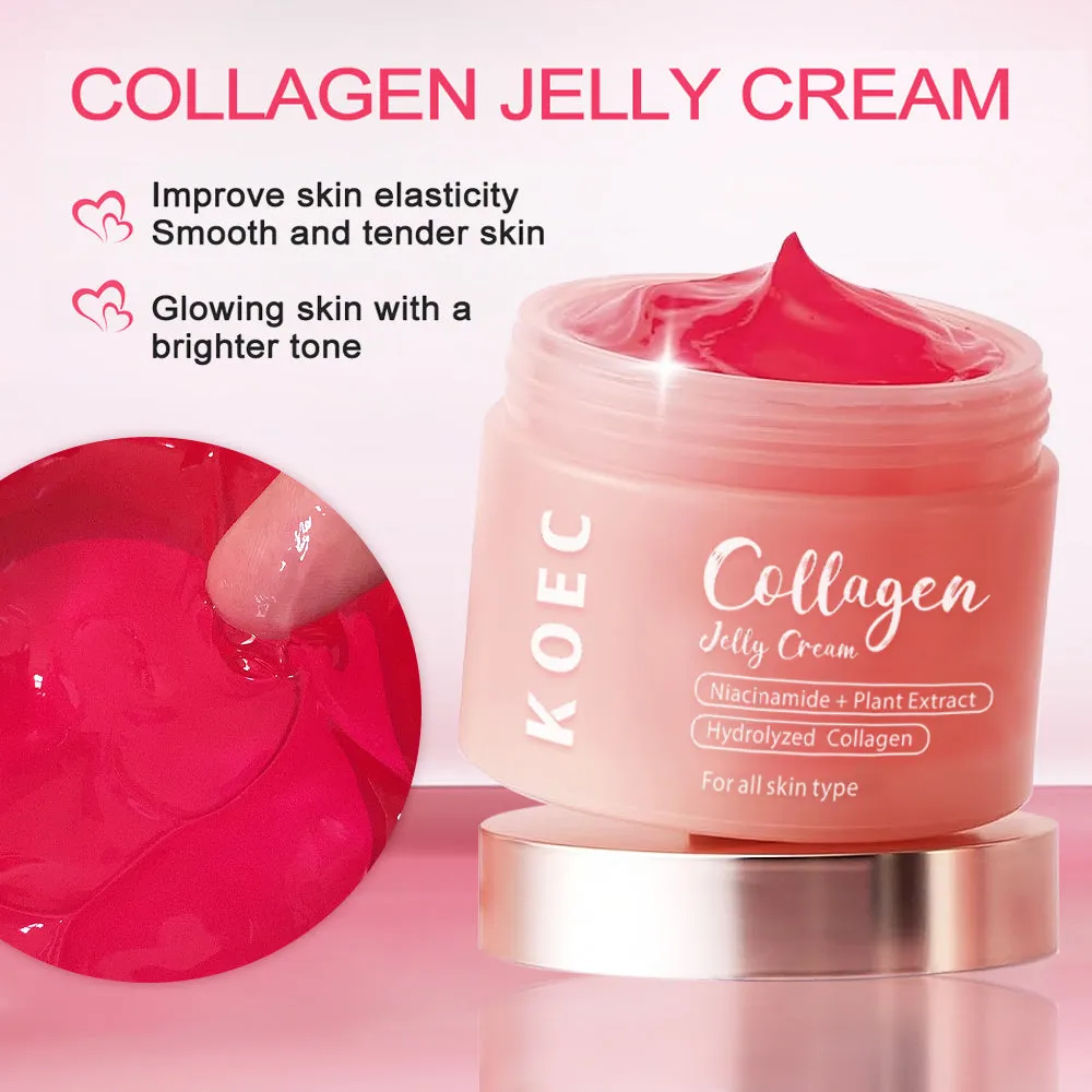 KOEC Collagen Jelly Cream ansigtscreme glas-hud