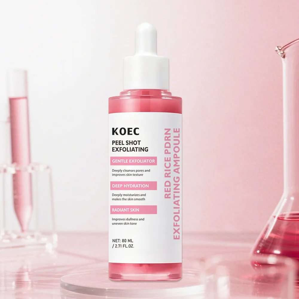KOEC Red Rice PDRN Exfoliating Ampul mild peeling til tør hud