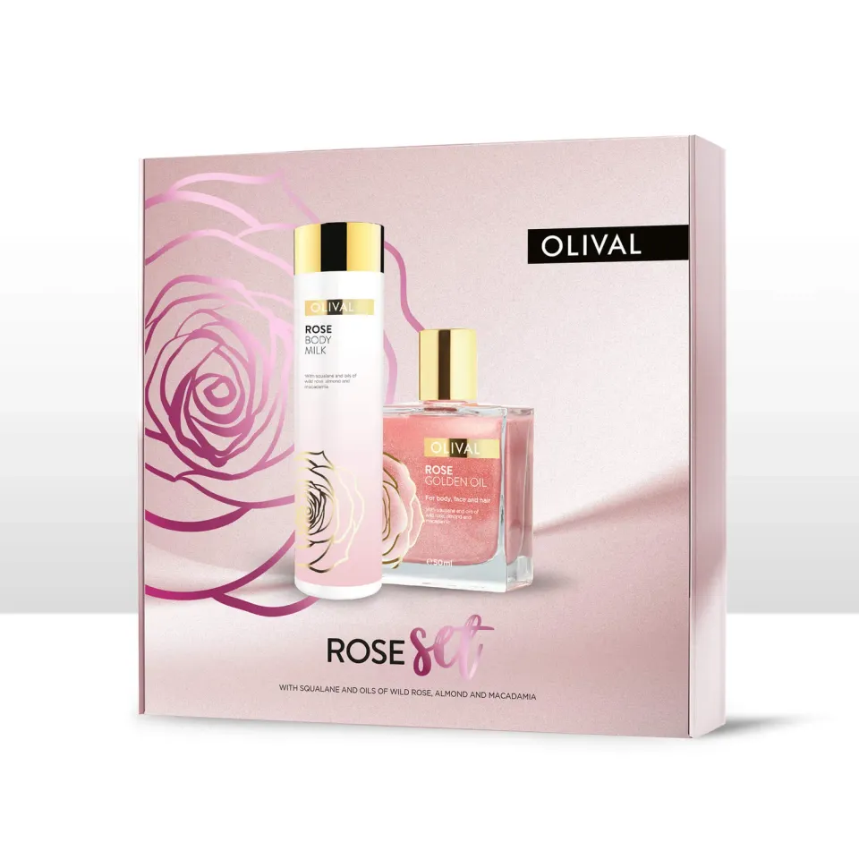 Olival Professional Rose kropssæt bodymilk + shimmerolie