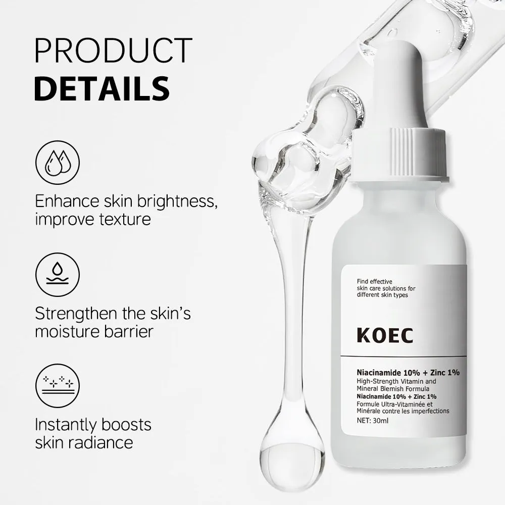 KOEC Niacinamide 10%+Zinc 1% Face Serum ansigtsserum