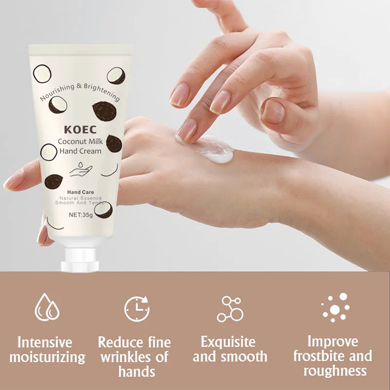 KOEC Coconut Milk håndcreme 3-pak tørre hænder