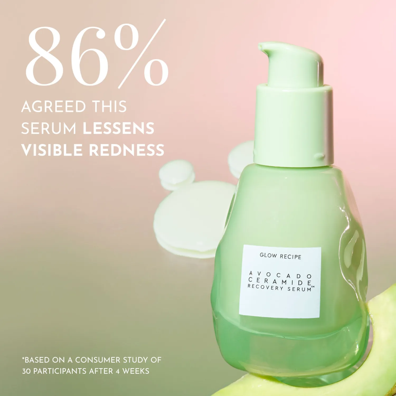Glow Recipe Avocado Ceramide serum 30 ml rødme
