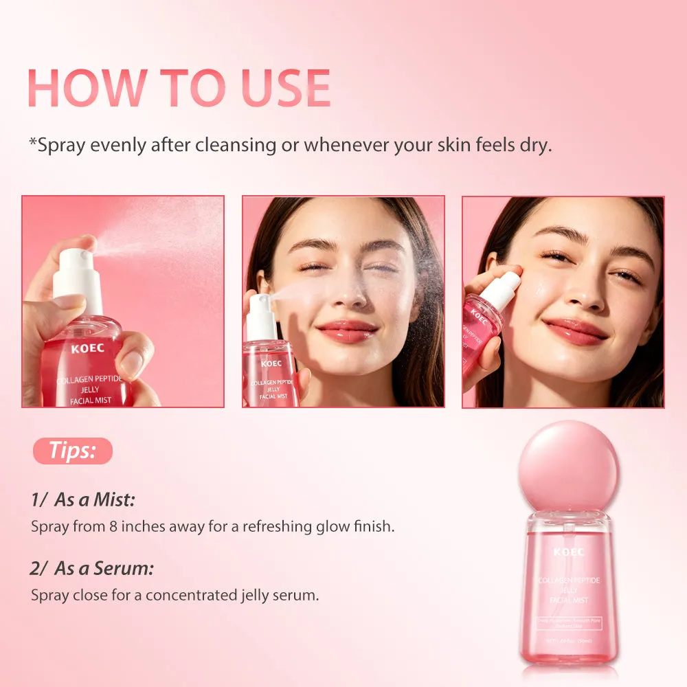 KOEC Collagen Peptides Jelly ansigtsspray fugt