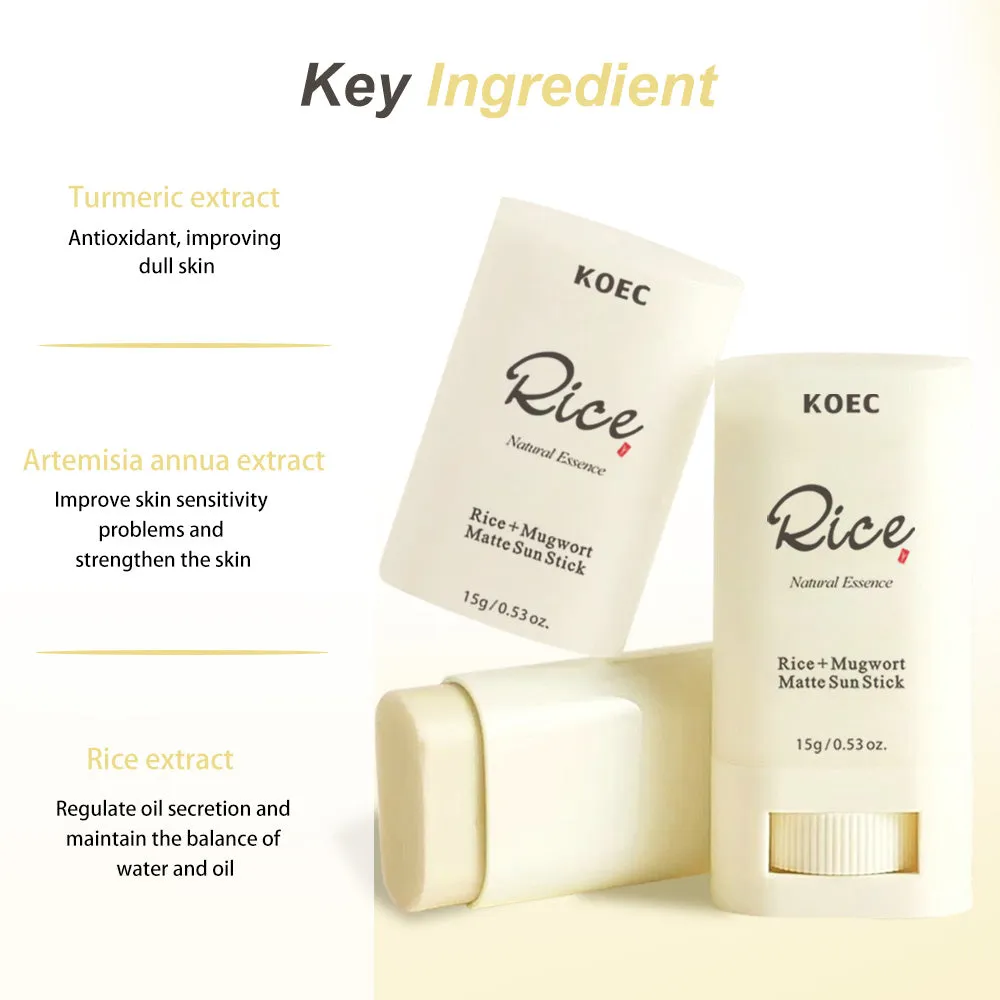KOEC Rice Matte solstift SPF 50+ 1 stk til ansigt