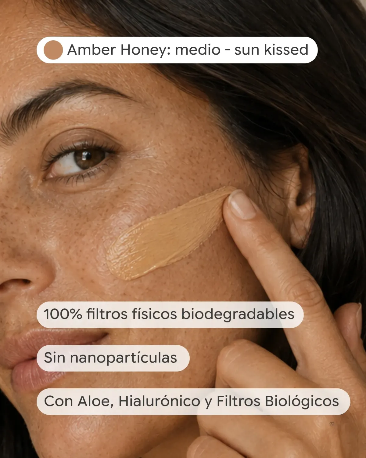 Dhyvana SPF50 CC-Cream solcreme med farve mod pletter