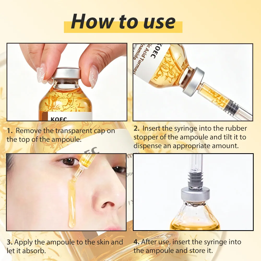 KOEC Kojic Acid Turmeric Niacinamide ampul mod pletter