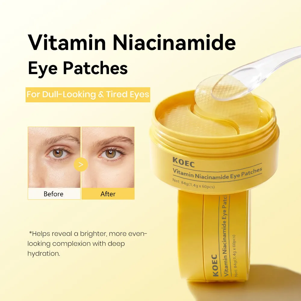 KOEC Vitamin Niacinamide øjenmaske mod mørke rander