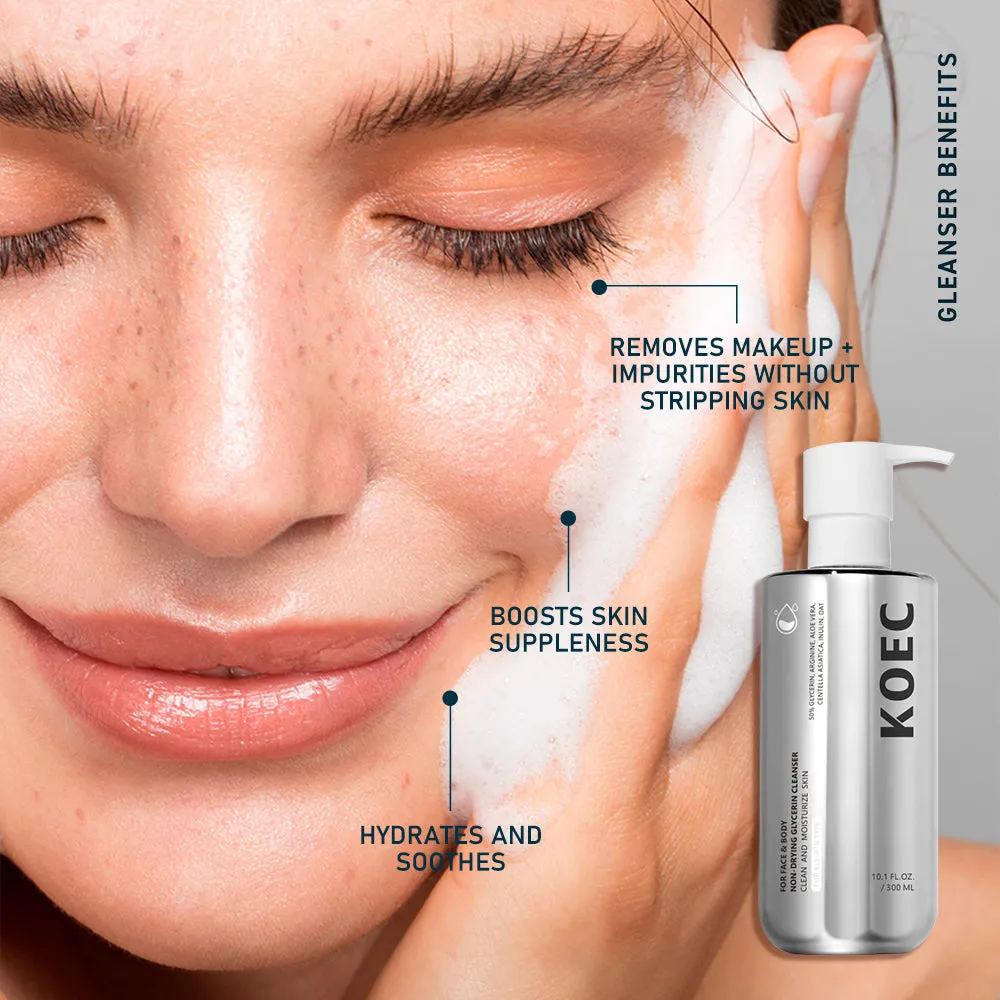 KOEC Non-Drying Glycerin Cleanser Face Body rens 300g