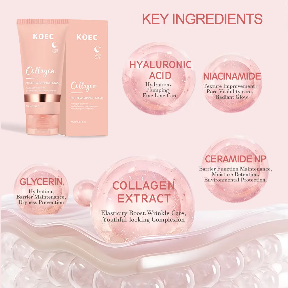 KOEC Collagen Night Wrapping Mask natmaske 1 stk kollagen