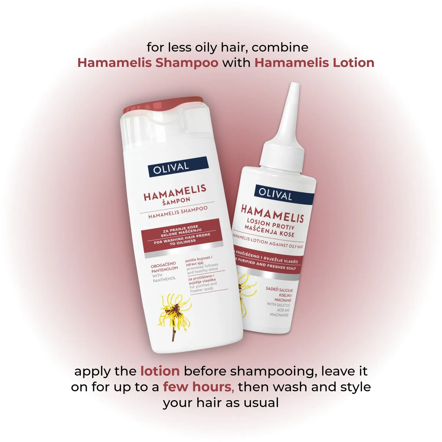 Olival Professional Hamamelis shampoo fedtet hår