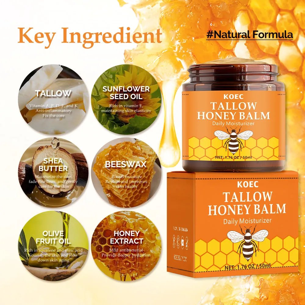 KOEC Tallow Honey Balm Daily Moisturizer Orange fed creme