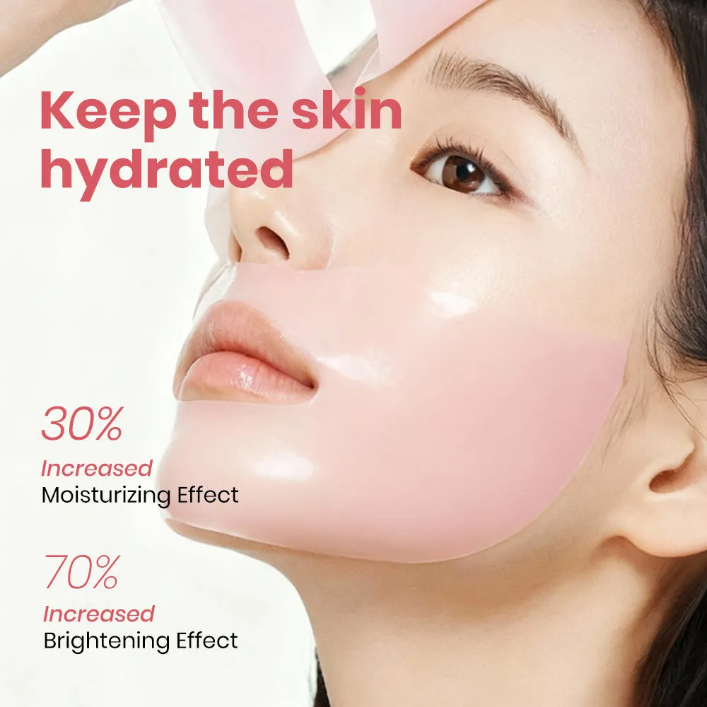 KOEC Peach Niacinamide Collagen ansigtsmaske 4 stk glød
