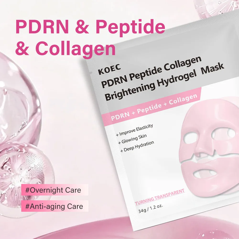 KOEC PDRN Peptide Collagen hydrogelmaske til glød