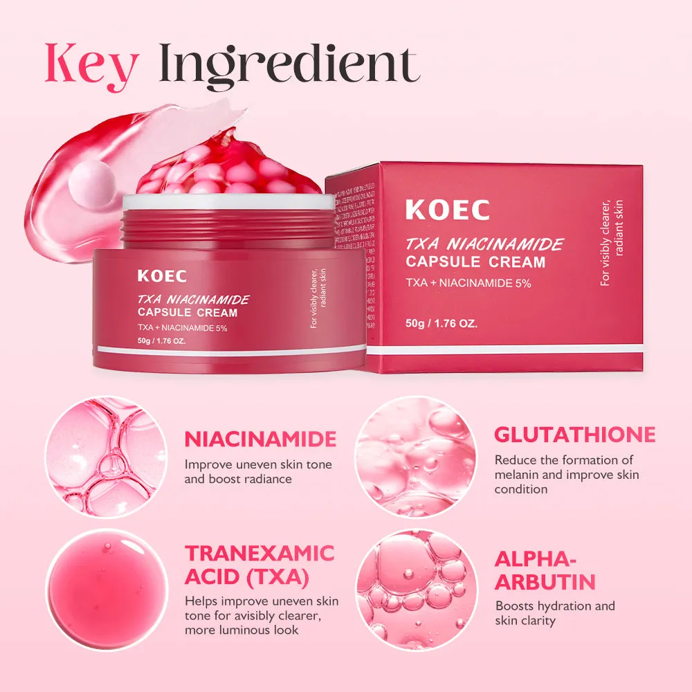 KOEC TXA Niacinamide Capsule ansigtscreme 1 stk udjævnende