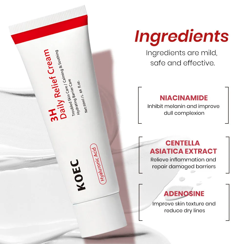 KOEC 3H Daily Relief creme til tør hud