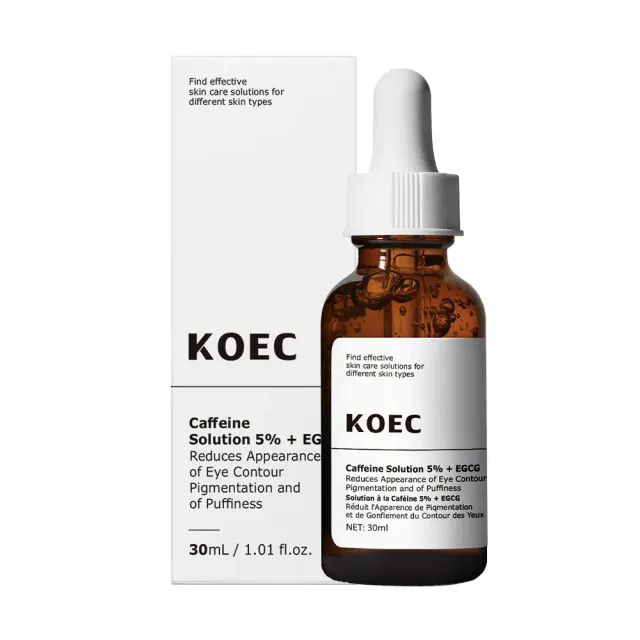 KOEC Caffeine Solution 5% øjenserum EGCG mod poser